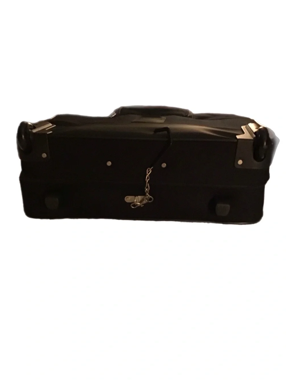 Vintage Samsonite 1910 Wheeled Black Travel Garment Bag with Telescoping Handle